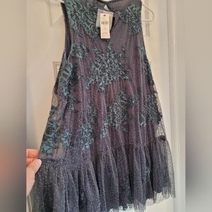 Anthropologie Tulle Applique Top